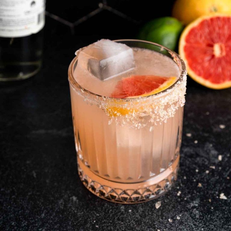 Smoky Mezcal Paloma with Grapefruit