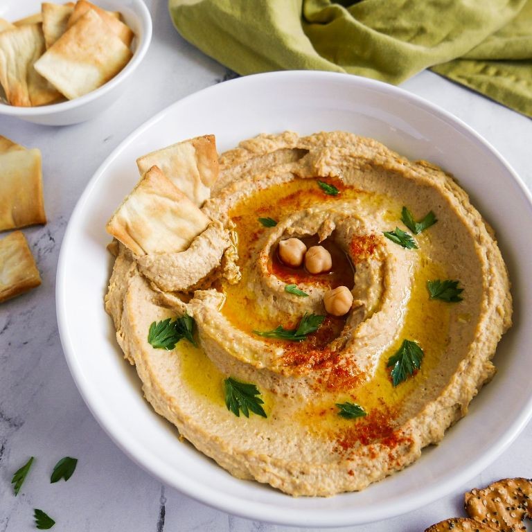 Smoky Paprika Chicken Hummus Dip