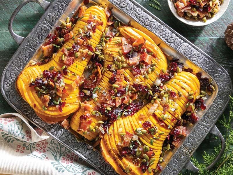 Smoky Paprika Hasselback Butternut Squash