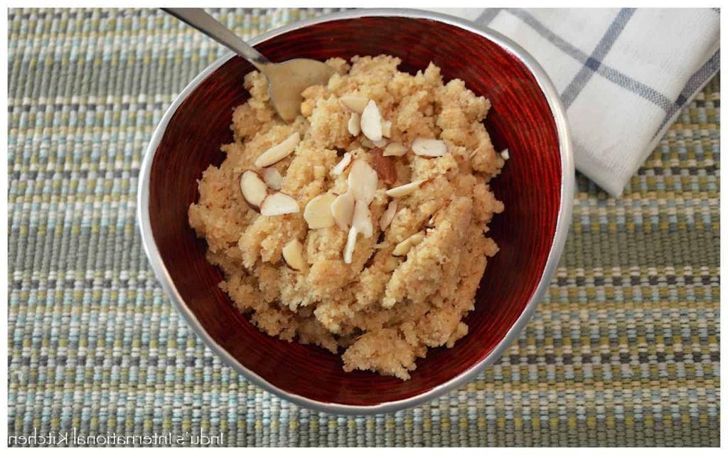 Sooji Ka Halwa with Almond Milk