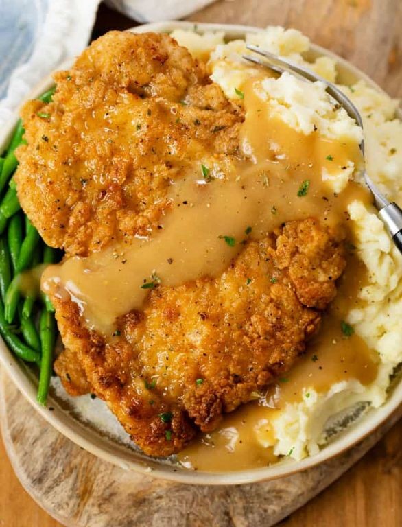 Southern-Style Fried Chicken with Mashed Potatoes