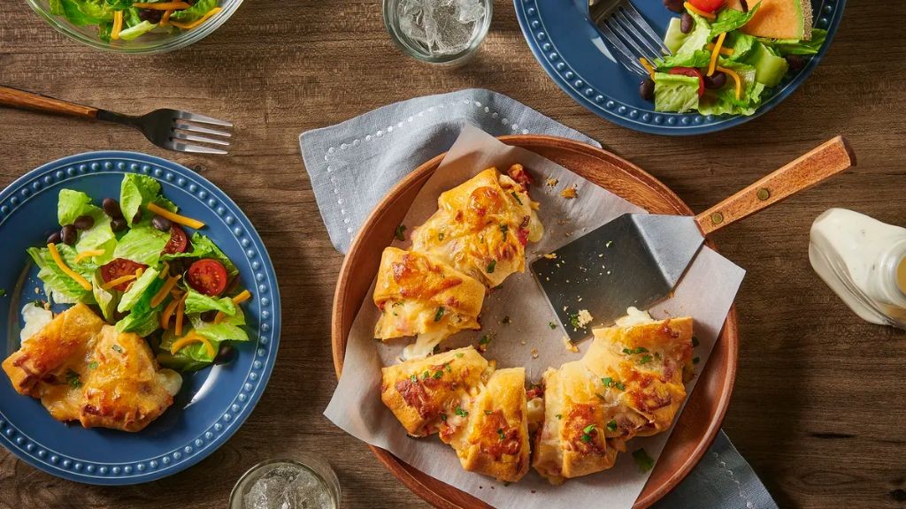 Southwest Chicken Crescent Roll Casserole
