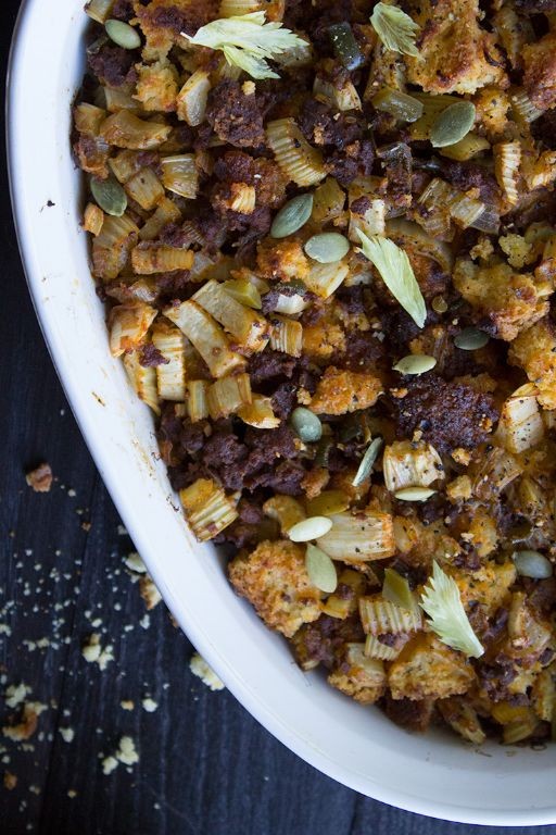 Southwest Chicken and Jalapeño Cornbread Dressing