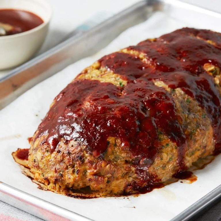Southwest Cowboy Meatloaf with BBQ Glaze