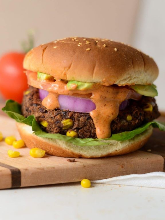 Southwestern Black Bean Burger