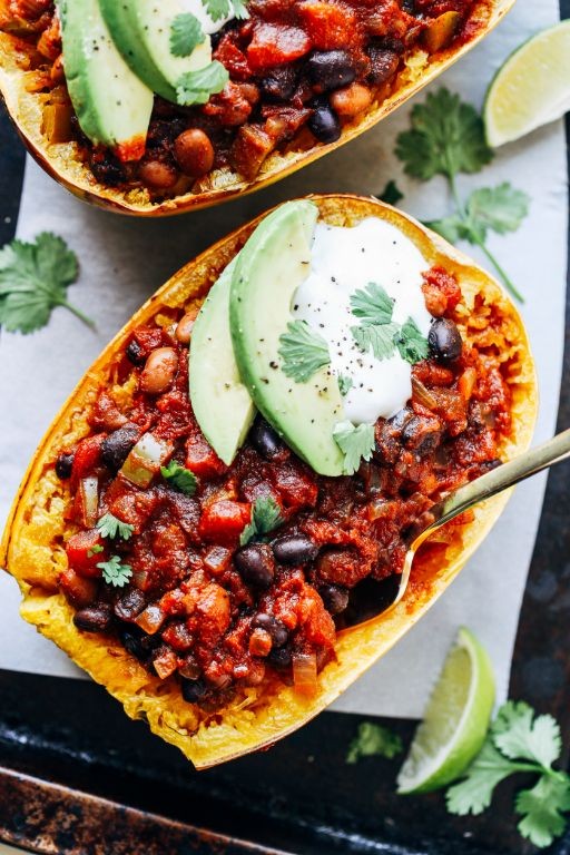 Spaghetti Squash Chili Bake