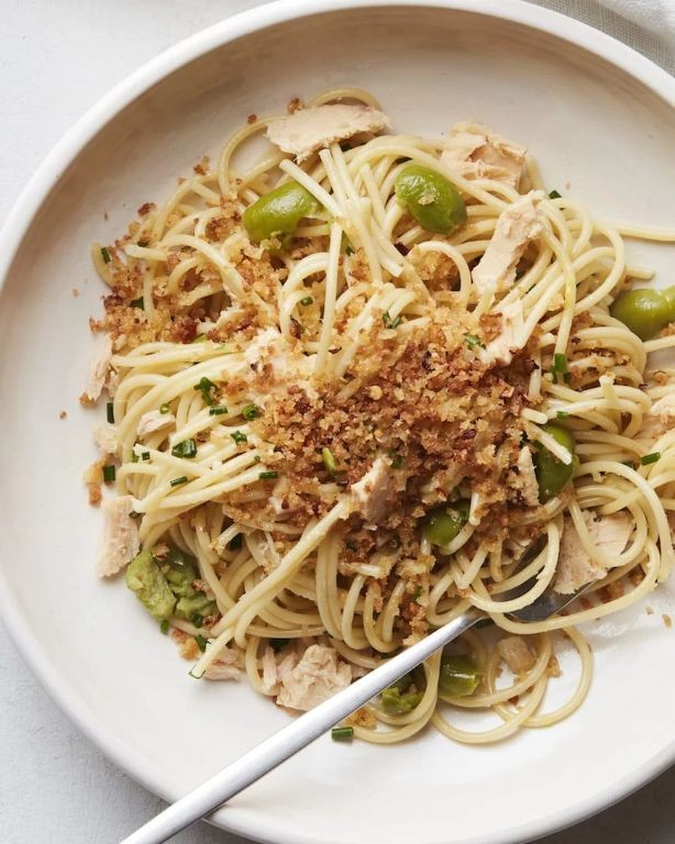 Spaghetti with Tuna and Lemon