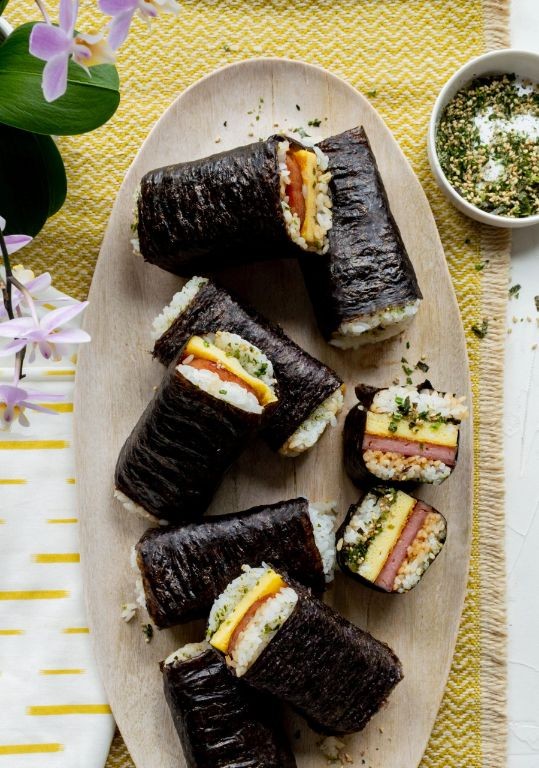 Spam Musubi with Teriyaki Glaze