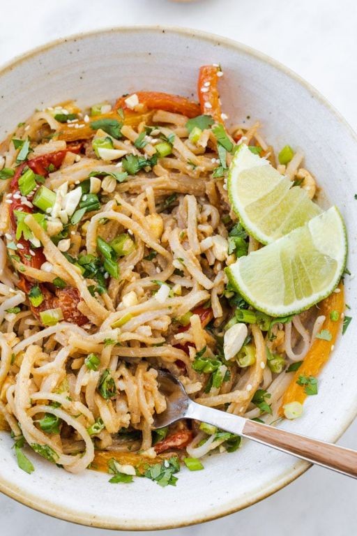 Spam Pad Thai with Peanuts and Lime