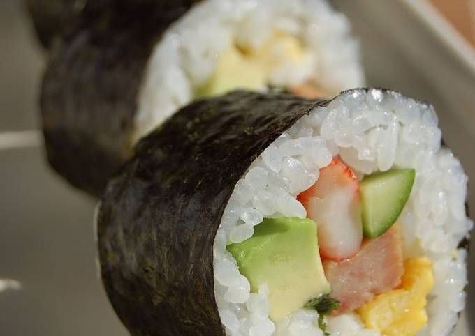 Spam Sushi Rolls with Avocado