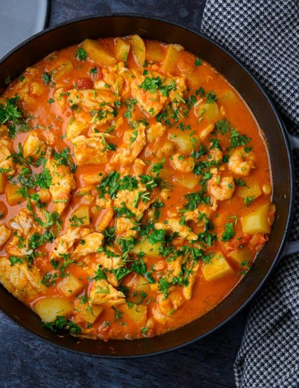 Spanish Fish and Potato Casserole