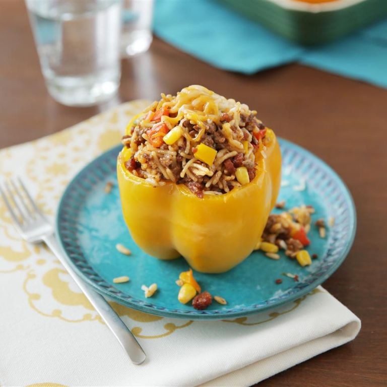 Spanish Rice Stuffed Peppers