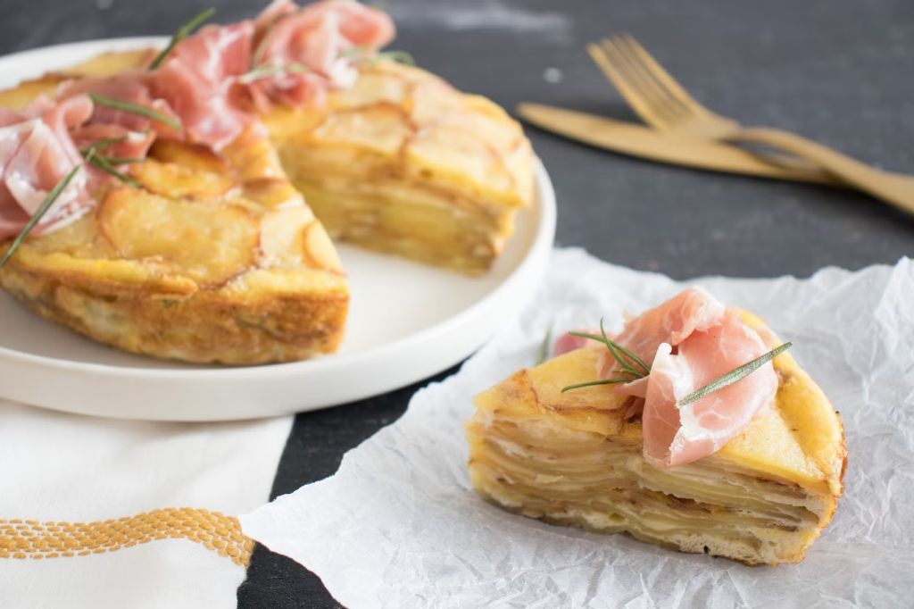 Spanish Tortilla with Jamón Serrano