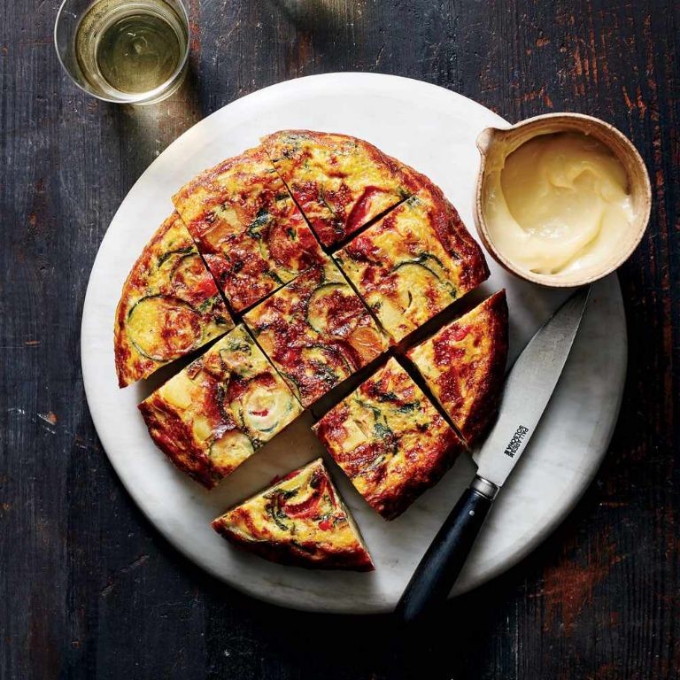 Spanish Tortilla with Roasted Vegetables