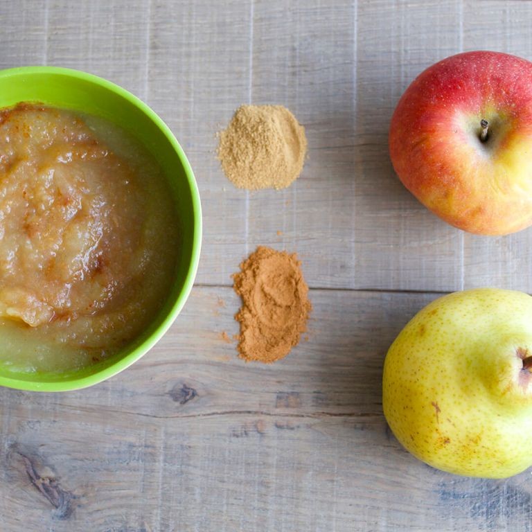 Spiced Apple and Pear Puree