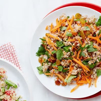 Spiced Bulgur Salad with Carrots and Raisins