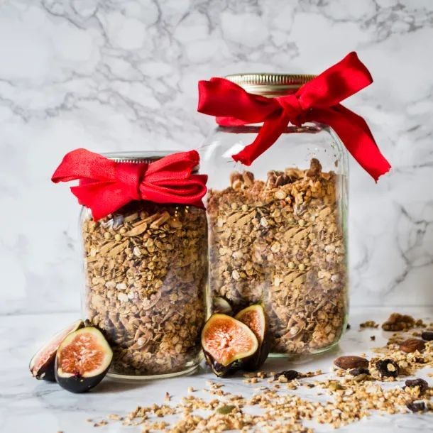 Spiced Chai Granola with Dried Figs