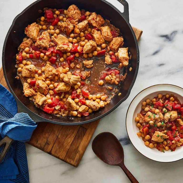 Spiced Chicken and Chickpea Stew
