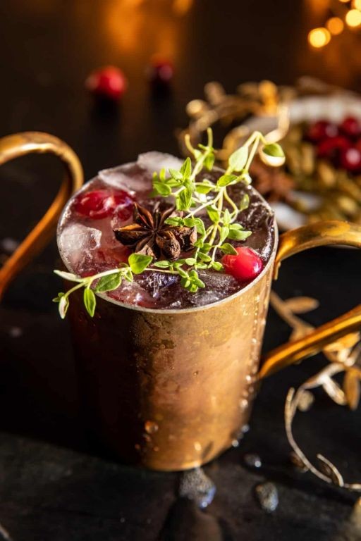 Spiced Cranberry Moscow Mule