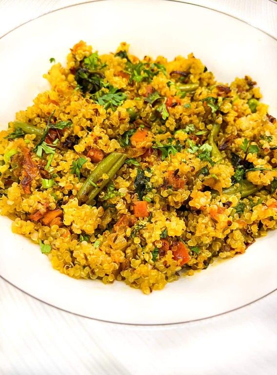 Spiced Kale and Quinoa Biryani