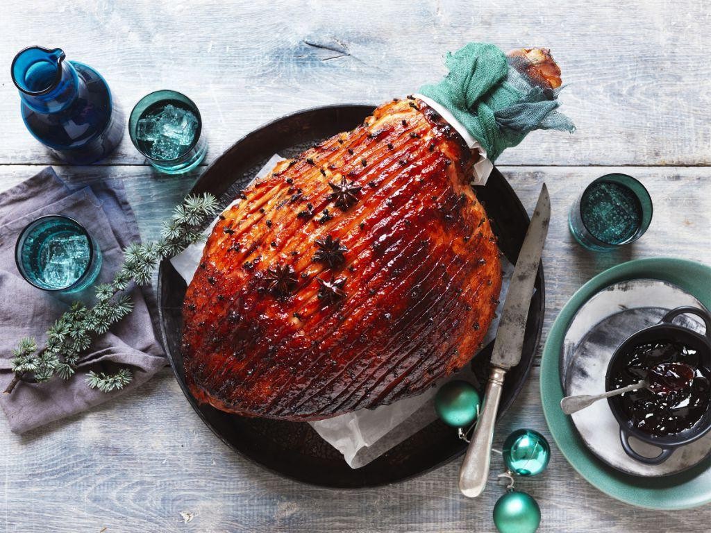 Spiced Molasses Glazed Ham