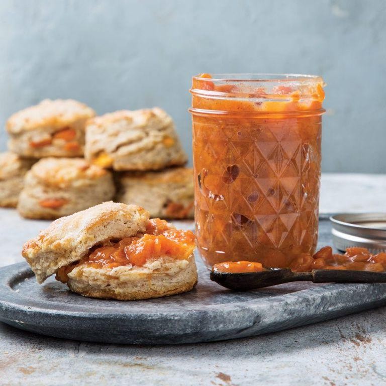 Spiced Persimmon Jam with Cinnamon and Cloves
