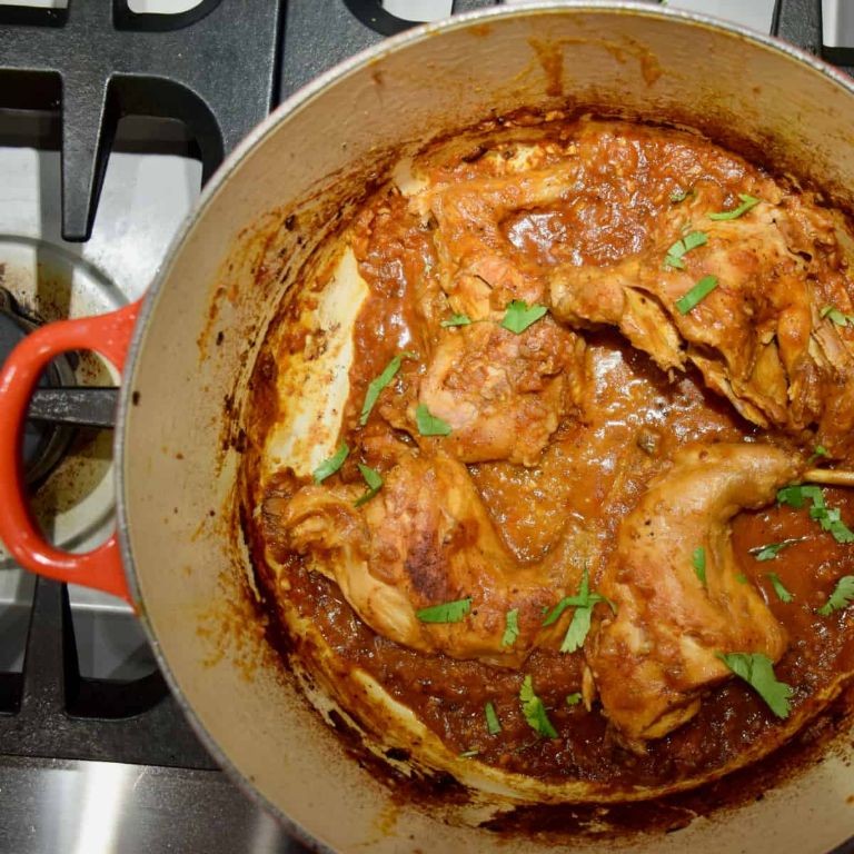 Spiced Rabbit Curry in the Slow Cooker