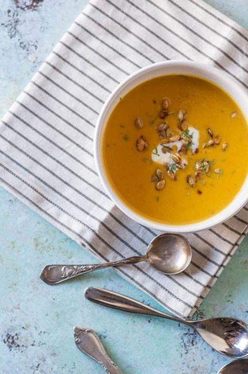Spiced Red Kuri Squash and Apple Soup