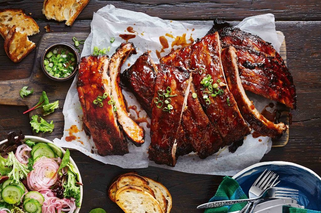 Spiced Rum BBQ Glazed Ribs