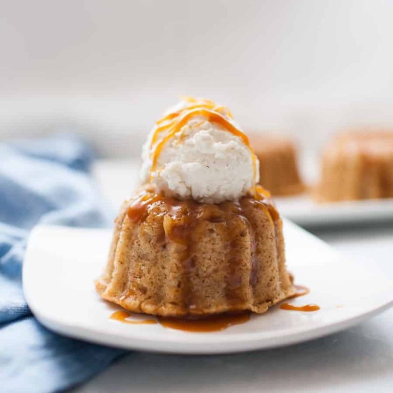 Spiced Rum Caramel Sauce over Vanilla Ice Cream