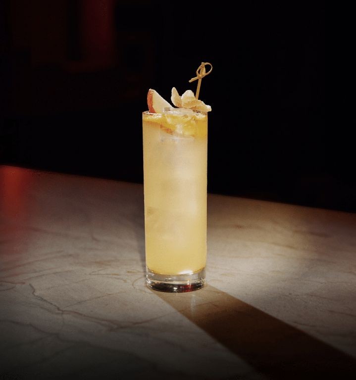 Spiced Rum and Apple Cider Highball