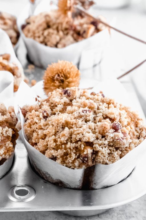 Spiced Squash Muffins with Brown Sugar Streusel
