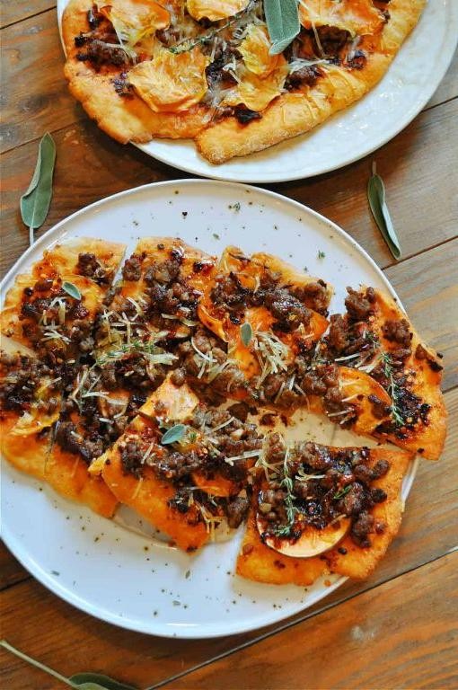 Spiced Sweet Potato Vegan Flatbread