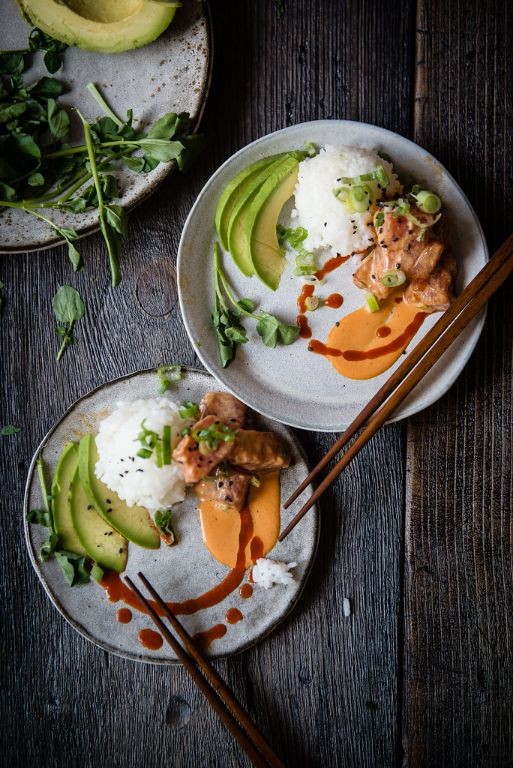 Spicy Ahi Poke Bowl with Avocado