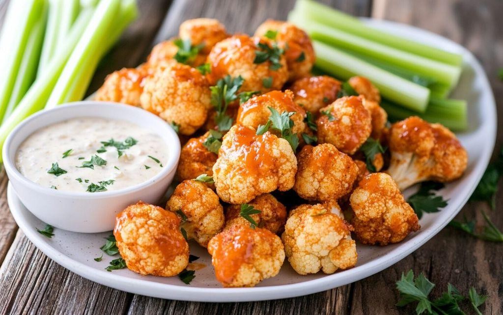 Spicy Air Fryer Cauliflower Bites