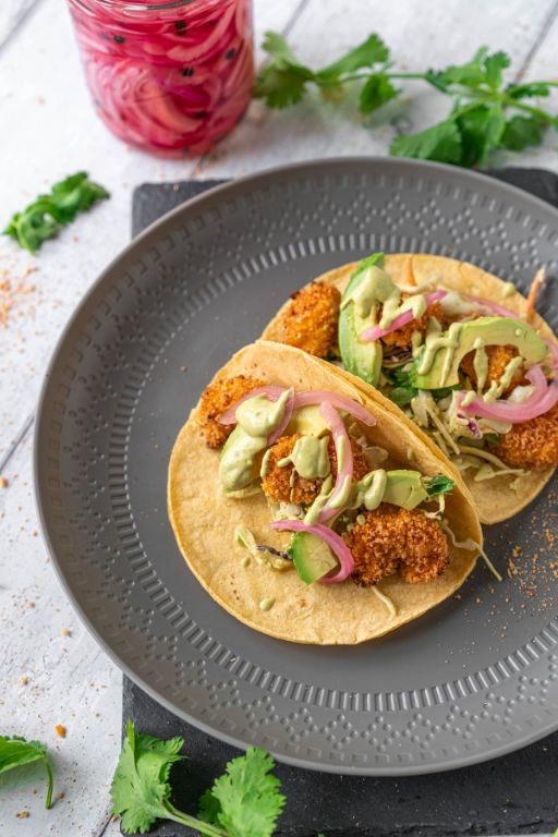 Spicy Air Fryer Oven Shrimp Tacos