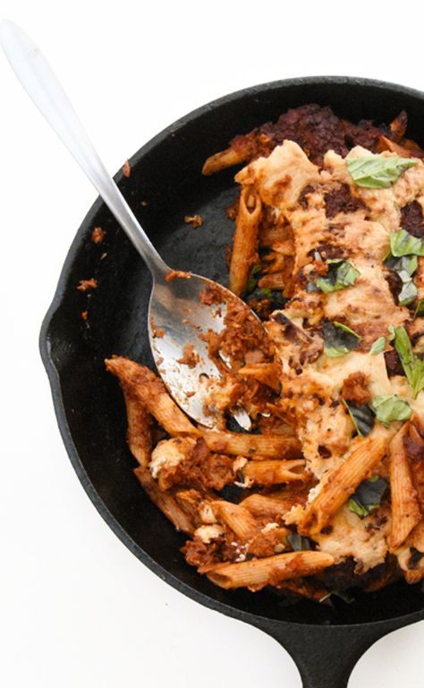 Spicy Arrabbiata Baked Mostaccioli