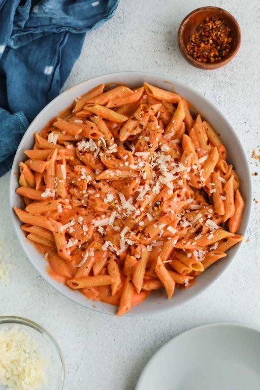 Spicy Arrabbiata Cottage Cheese Pasta