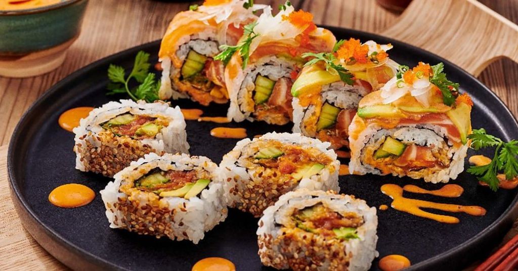 Spicy Bacon Tuna Sushi