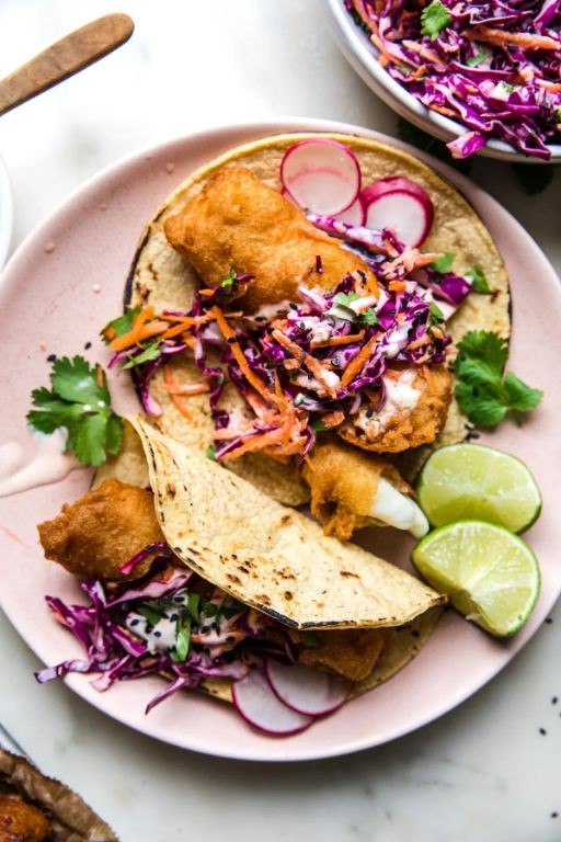 Spicy Beer-Battered Fish Tacos