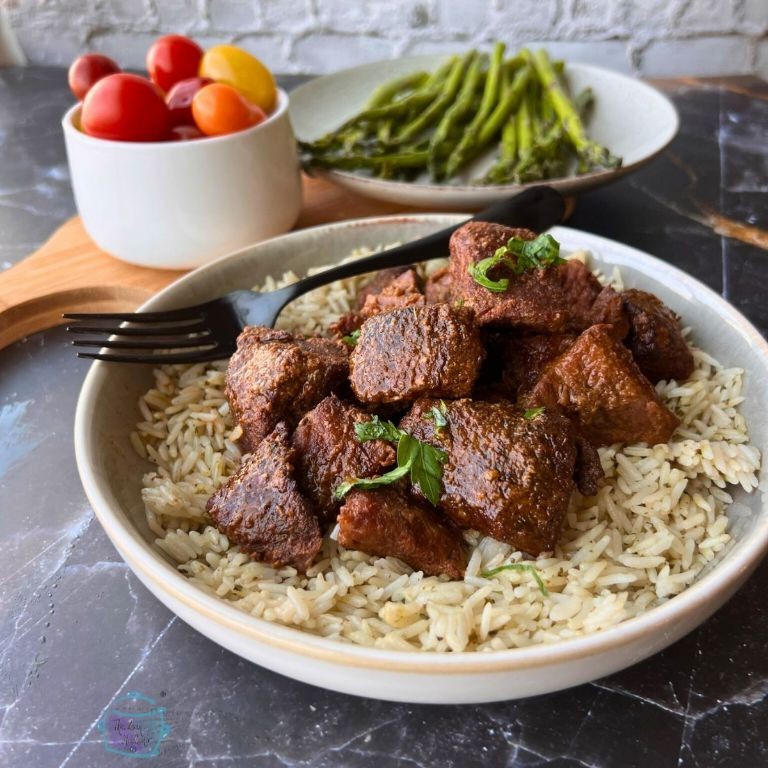 Spicy Cajun Beef Tips in the Crock Pot