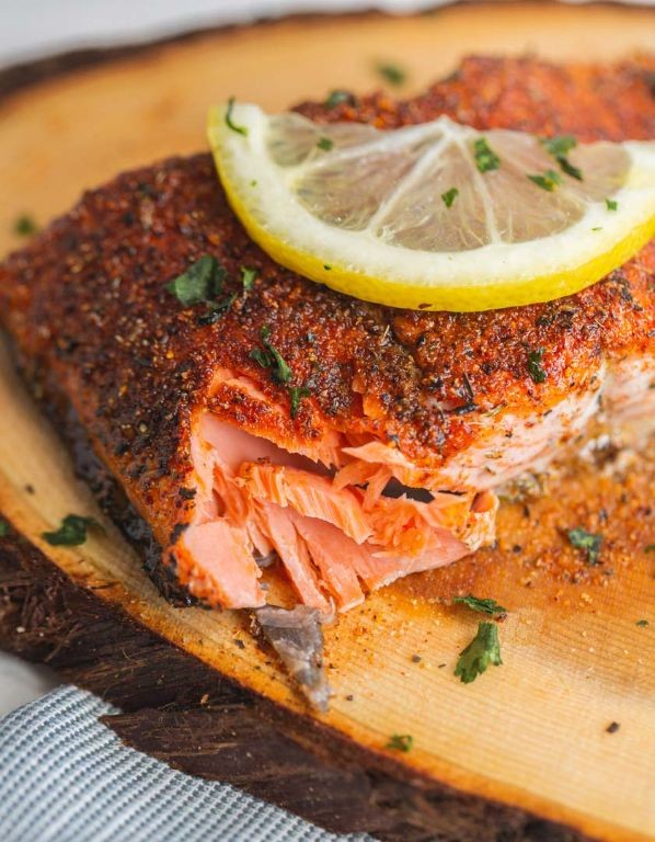 Spicy Cajun Cedar Plank Salmon