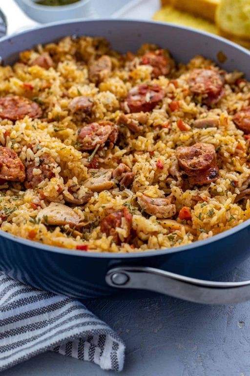 Spicy Cajun Link Sausage Jambalaya