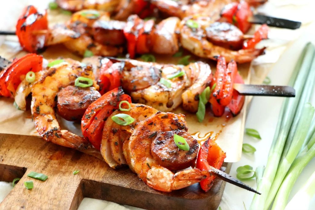 Spicy Cajun Shrimp Kabobs