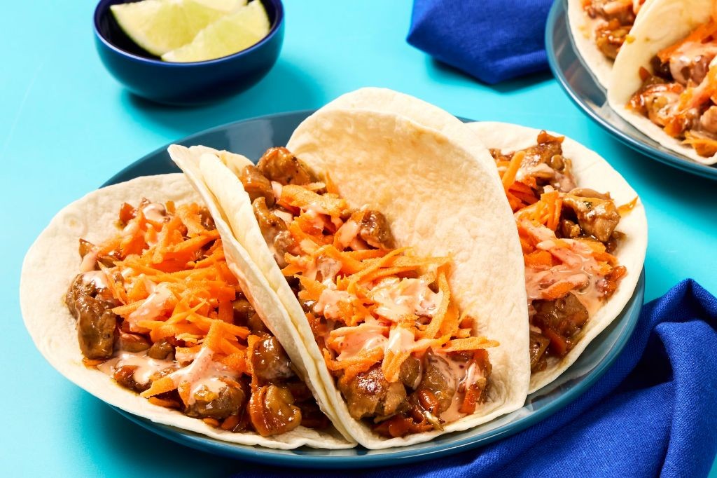 Spicy Chicken and Carrot Tacos