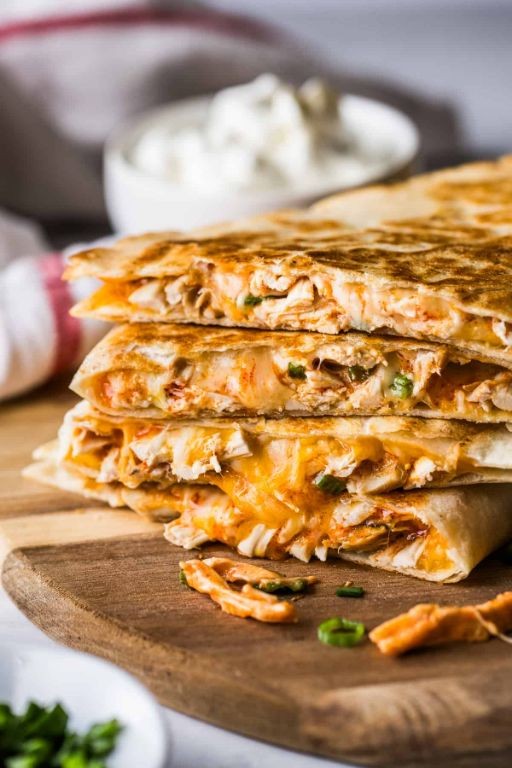 Spicy Chicken and Cheese Quesadillas