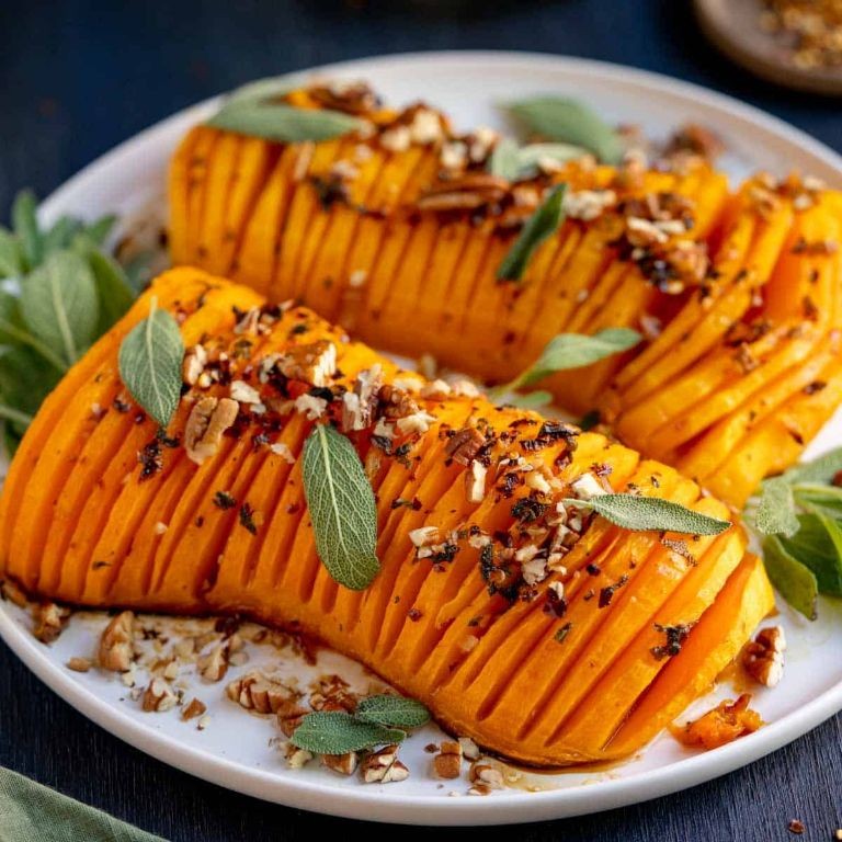 Spicy Chili Hasselback Butternut Squash