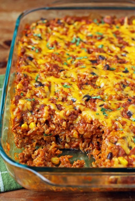 Spicy Chorizo Enchilada Casserole