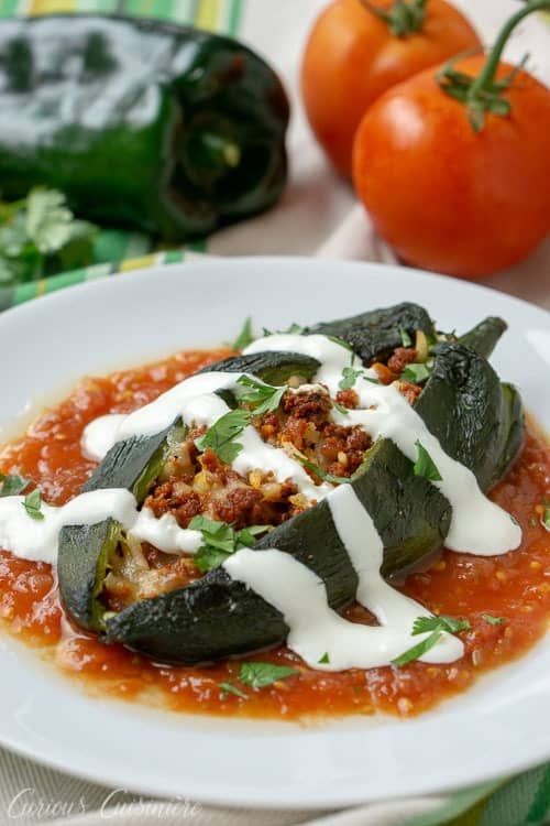 Spicy Chorizo-Stuffed Chile Relleno