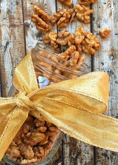 Spicy Cinnamon Roasted Walnuts